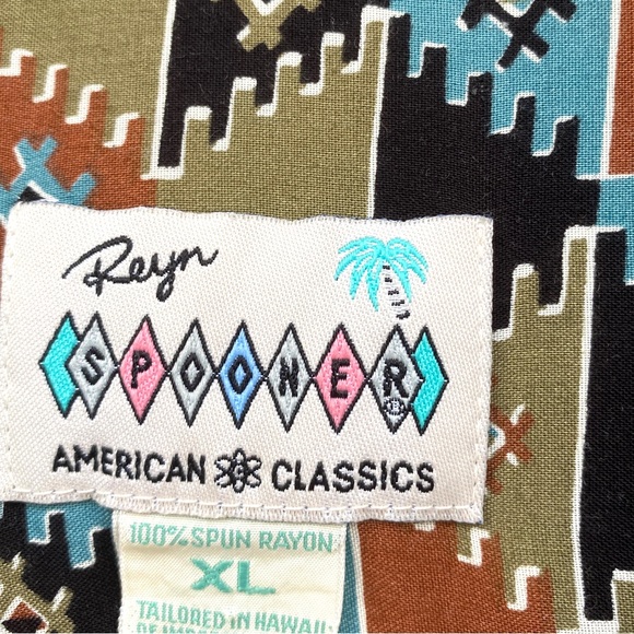 REYN SPOONER vintage Hawaiian shirt COLORADO pride STATE MAP tropical men’s XL - Picture 6 of 10